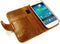 Tuff-Luv Samsung Galaxy S4 Mini - Wallet Case - Echt leer - Bruin