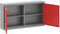 vidaXL - Gereedschapskast - Muurbevestigd - Rood - 100x20x55 - cm - Staal