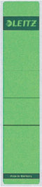 Rugetiket Leitz smal/kort 39x192mm zelfklevend groen - 10 stuks