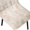 Refurna - Eetkamerstoel Minsk Velvet Taupe Set van 2