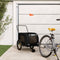 vidaXL - Hondenfietstrailer - oxford - stof - en - ijzer - zwart