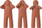 J-Line figuur P'tit Maurice Horen/Zien/Zwijgen - polyresin - oranje - small - 3 stuks