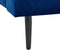 GUERET - Chaise longue - Blauw - Symmetrisch - Fluweel