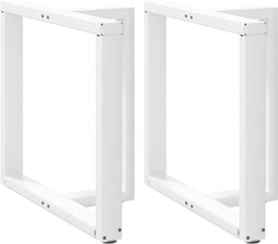 vidaXL - Eettafelpoten - 2 - st - T-vormig - 70x35x(72-73) - cm - staal - wit