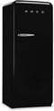 Smeg FAB28RBL5 - Koelkast - Retro design - Zwart