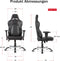 AKRACING Gaming Chair Office - PU Leather Obsidian/Carbon Zwart