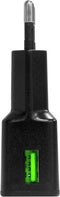 Grab 'n Go 2.4A/12W USB-A Thuislader - Snelle lader met QC 2.0 - Zwart