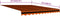 vidaXL - Luifeldoek - 350x250 - cm - canvas - oranje - en - bruin