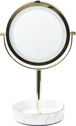 SAVOIE - Make-up spiegel - Goud/Wit - IJzer