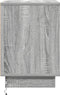 vidaXL - Nachtkastje - met - LED - verlichting - Grijs - Sonoma - 39x34,5x50 - cm