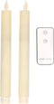 Anna's Collection LED Dinerkaarsen - 23 cm - afstandsbediening - ivoor (2 stuks)
