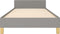 vidaXL - Bedframe - zonder - matras - 90x190 - cm - stof - lichtgrijs