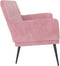 vidaXL - Bankje - 108x79x79 - cm - fluweel - roze
