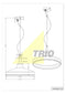 Trio Leuchten Dover - Hanglamp - E27 fitting - Aluminium
