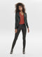 ONLY ONLAVA FAUX LEATHER BIKER OTW Dames Jas - Kort jack met asymmetrische rits - Maat 38