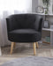 ODENZEN - Fauteuil - Zwart - Polyester