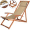 Casaria Ligstoel - Opvouwbaar tot 160kg - Beige