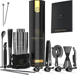 BarDeluxe Cocktailset - 17-delig - Roestvrij staal - Luxe cocktailcadeauset (1 set)