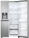 LG GSLE81PYBC - Amerikaanse deur - Vrijstaand 628 l No Frost Zilver
