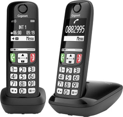 Gigaset A735 Duo - DECT-telefoon - Handsfree functie en nummerherkenning - Zwart (2 stuks)