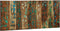 vidaXL - Hoofdbord - 120 - cm - massief - gerecycled - hout - meerkleurig