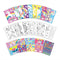Totum Unicorn - Sticker puzzel doeboek - 10 stickerpuzzels 5 stickervellen 10 kleurplaten A5