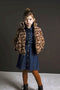Like Flo Meisjes Jas - Baseball Jas - Imitatiebont - Maat 122