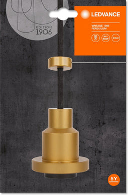 LEDVANCE Pendelarmatuur: voor plafond, E27, Vintage 19-6 PenduLum / 22-…24- V, body materiaal: aluminum, IP2-