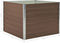 vidaXL - Plantenbak - verhoogd - 100x100x77 - cm - gegalvaniseerd - staal - bruin