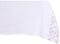 Placemat en servetten DKD Home Decor 150 x 150 x 0,5 cm Roze Wit (2 Stuks)