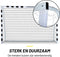 Dunlop Voetbaldoel - Voetbal Goal 300 x 90 x 200 cm - Snelle Montage - Metaal - Zwart/Wit