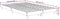 vidaXL - Bedframe - bewerkt - hout - wit - 120x190 - cm
