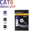 Qoltec UTP netwerkkabel | KAT6 | 305m | PVC grijs.