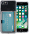 iMoshion Hoesje Geschikt voor iPhone 7 / 8 / SE (2020) / SE (2022) Hoesje Met Pasjeshouder - iMoshion Softcase Backcover met pashouder 3.0 - Transparant