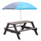 AXI Parasol ⌀125 cm - Grijs/blauw - Verstelbare hoogte van 110 tot 175 cm
