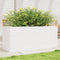 vidaXL - Plantenbak - 110x40x46 - cm - massief - grenenhout - wit