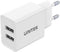 Unitek P1113A-EU - Oplader - 12W 2x USB type-A 5V 2,4A - Wit