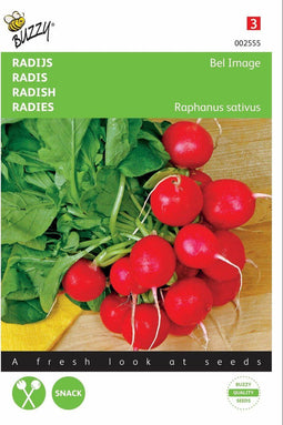 2 stuks - Buzzy - Radijs Bel Image, Ronde Rode Kortlof