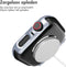 imoshion Screenprotector - Geschikt voor Apple Watch Series 4 / 5 / 6 / SE - 40mm - Full Cover Hard Case / Beschermend Hoesje - Zilver