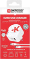 Skross Pro Light USB (4xA) - Oplader - 2x USB-A 1x USB-C - Wit