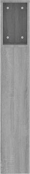 vidaXL - Hoofdbordkast - 200x18,5x104,5 - cm - grijs - sonoma - eikenkleurig