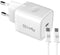 Celly ProPower - Wall Charger USB-C met USB-C kabel 20W - Wit