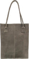 DSTRCT Portland Road - Suede Leren Shopper Anaconda Print - Grijs