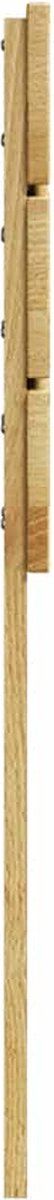 vidaXL - Hoofdbord - 75 - cm - massief - hout - eiken