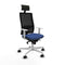 Bureaustoel met hoofdsteun Piqueras y Crespo 4B026N1 Marineblauw