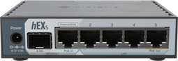 MikroTik hEX S - Router - 5x RJ45 2,5Gbps PoE - Zwart