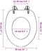 vidaXL - Toiletbrillen - 2 - st - met - soft-close - deksels - MDF - zeesterontwerp