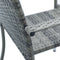 Juskys Yoro - Tuinstoelen - 4-delig - Stapelbaar - Grijs (4 stuks)