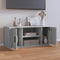 vidaXL - Tv-meubel - 100x35x40 - cm - bewerkt - hout - grijs - sonoma - eikenkleurig