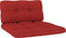 vidaXL - Palletkussens - 2 - st - stof - rood